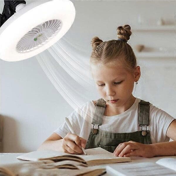Enclosed Remote Control Ceiling Fan with Lighting, 11.02 inches, Energy-Efficient, Dimmable, and Quiet