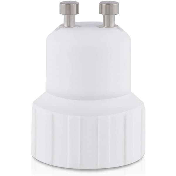 4x Sokkeladapter - GU10 til E14 Sokkelkonverter - Bajonettfatning Lampeholderadapter for LED Halogenlampe