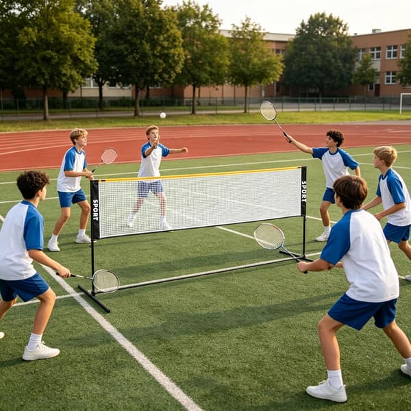 Volleybollnät för sportträning, höjdjusterbart 4,1 m - 4,1 Meter