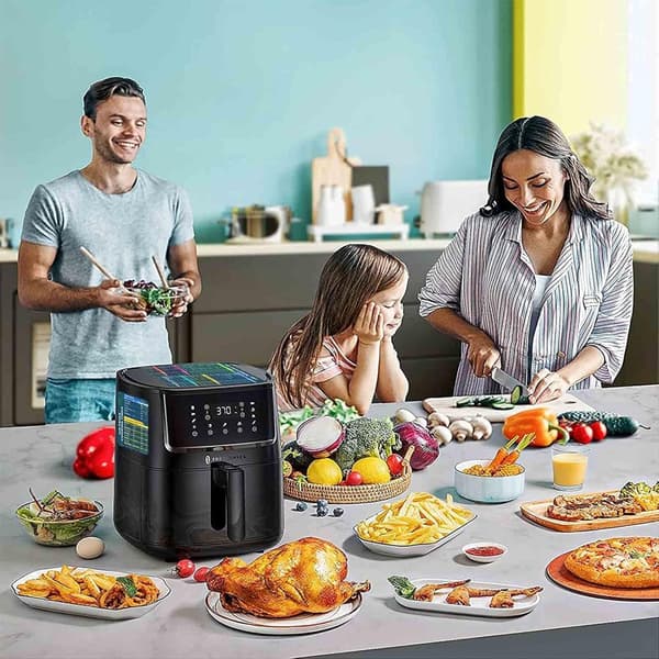 Airfryer Magnetisk Snydeark Sæt, Hurtigreference Madlavningsguide, 2 Universelle Tilbehør