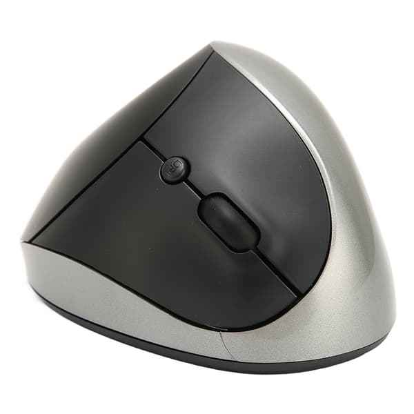 Wireless Vertical Mouse 2.4GHz Precise Control 800 dpi 1600 dpi 2400 dpi Ergonomic Design Wireless Mouse for Home Office Gray
