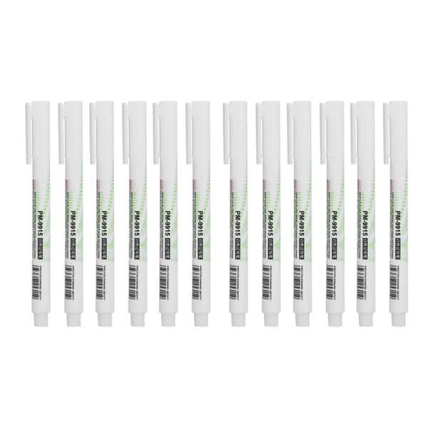 12 pcs marker pens DIY fine tip quick-drying white drawing pen blackboard marker