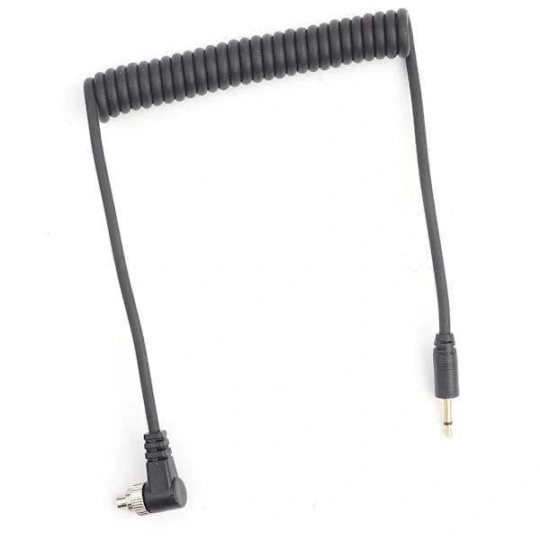 2,5 mm uros Flash PC-synkronointikaapeli ruuvilukolla, pidennetty kierrekaapeli