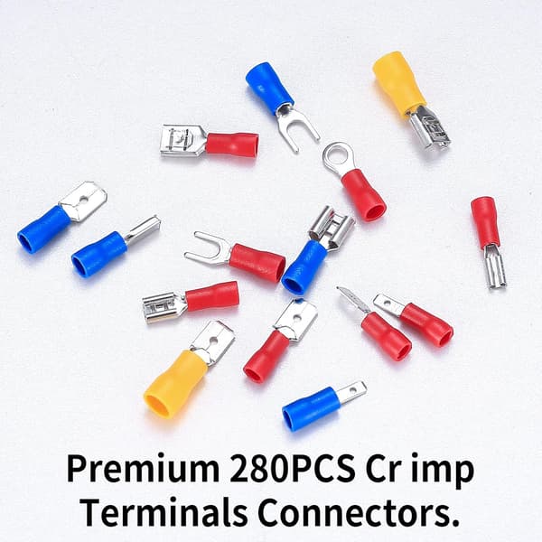 Electrical Crimp Terminals, Male and Female Connectors