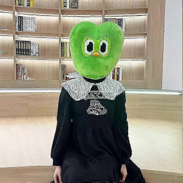 Duolingo 10-årsjubileum Grønn Ugle Hodeplagg Plysj Duo (FMY)