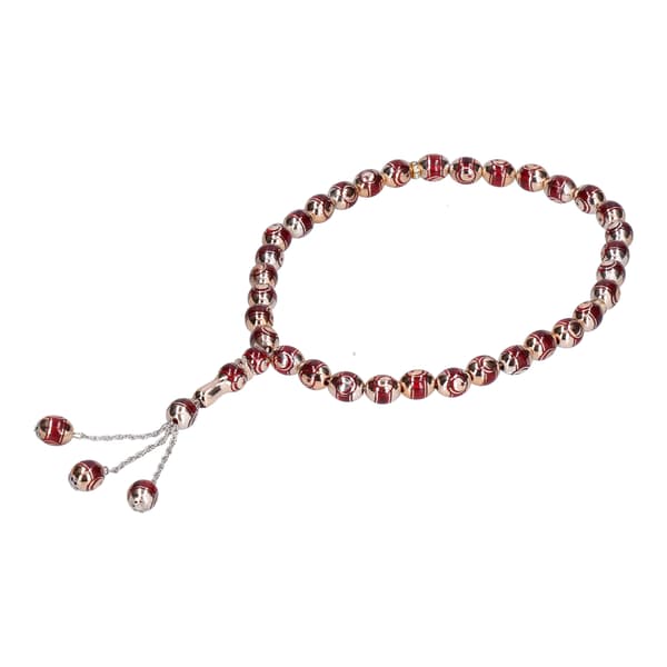 Prayer Beads Optical Maser Engraving Fine Workmanship Comfortable Feel Muslim Prayer Beads Red