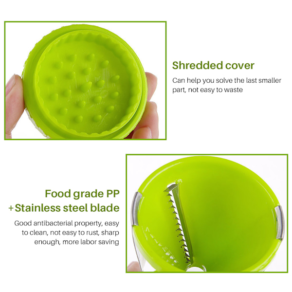 Vegetable Grater Handheld Spiral Vegetable Grater Fruit Vegetable Cutter Multifunction Save Time Kitchen Manual Shredding Tool