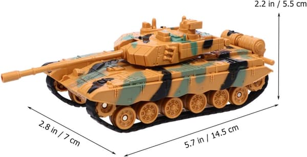 Tankmodel, plasttank, legetøjsbil til børn, legetøjstank, dekoration egnet til drenge og piger