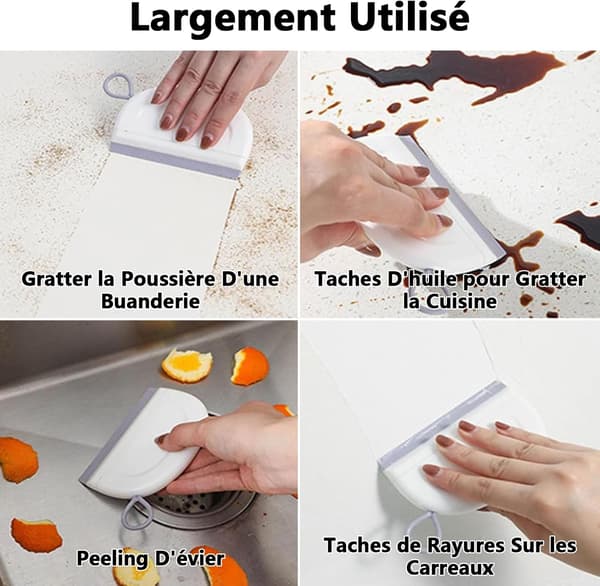 2 stk Mini Glasskrape, Mini Dusjskraper, Små Skraper for Dusjdører, Dusjskrape, Multifunksjonell Dusjskrape for Badevinduer, Ki
