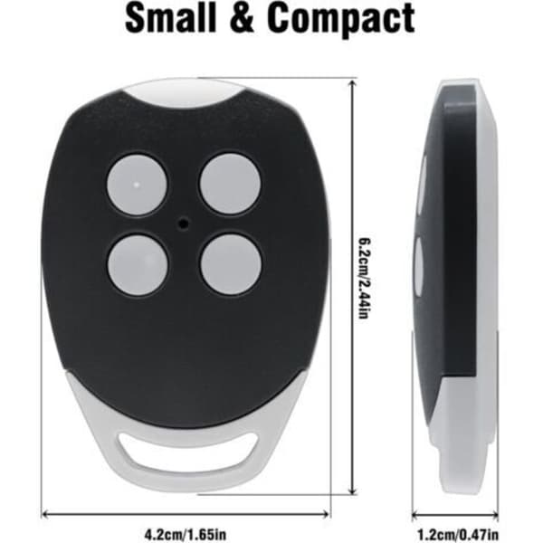 433.92MHz gate remote control compatible with Ditec GOL4, BIXLG4, BIXLP2, BIXLS2, gate remote control, 4 channels, garage door remote control (FMY)