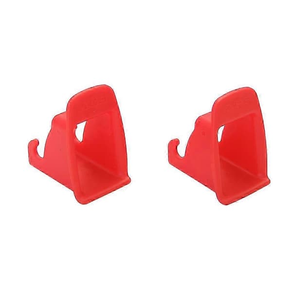 2 Pcs Car Seat ISOFIX Interface Buckle Fixed Guide Groove Safety Belt Bracket Connector Red Red