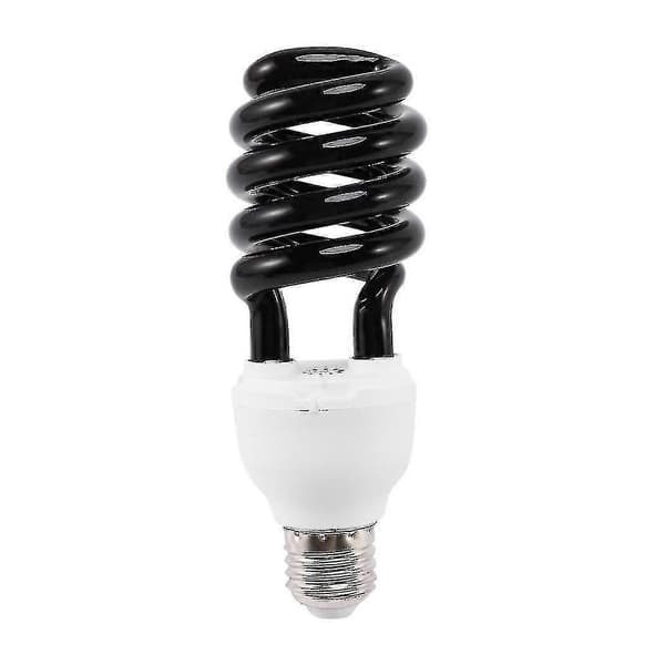 2x E27 40w UV Ultraviolet Fluorescerende Sortlys CFL Pære 220v Form:spiral Watt Volt [DB]