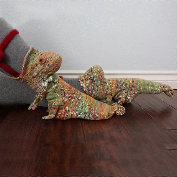 Unisex Crocodile Head Funny Warm Knee High Socks db Chameleon Chameleon