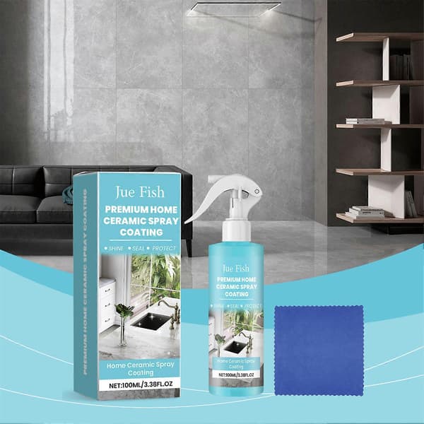 Home Ceramic Coating Spray Kit Seal and Protect Kitchen and Bathroom Surfaces for Home Kitchen Repels Fingerprints CJY 1 1