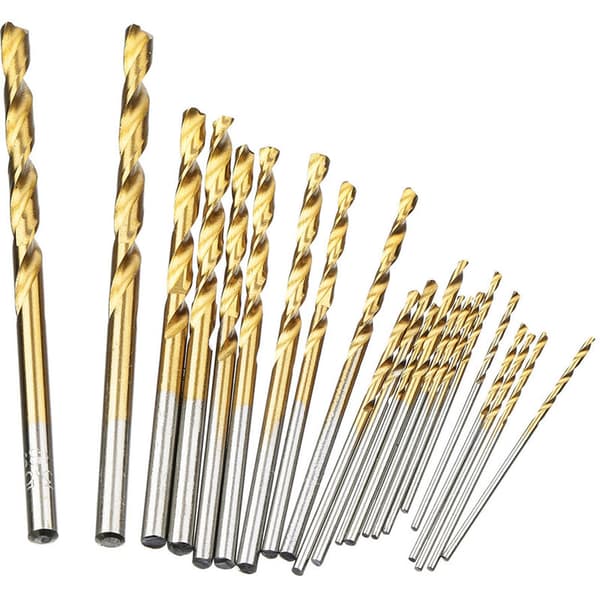 60 Pieces Twist Drill Bits HSS Titanium Micro Drill Bits Metric HSS High Speed Steel Drill Bits 1/1.5/2/2.5/3/3.5mm