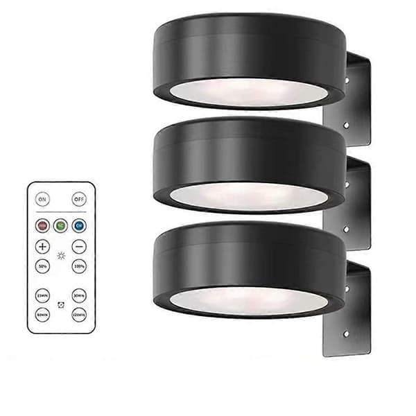 3 stk Batteridrevet Lys Magnetisk LED Malerilampe med Fjernkontroll Dimbar Timer 3 Lysmoduser Kunstutstillingslampe
