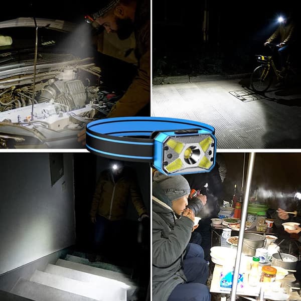 LED-strålkastare COB-detektering Rött ljus Induktiv hushållstyp-C