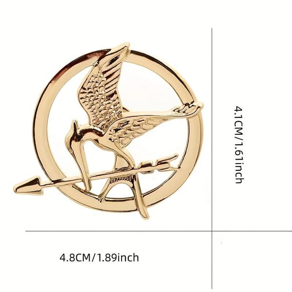 Broche eller halskæde Katniss Everdeen Rollespilsrekvisit Repræsentativ Mockingjay-Xin