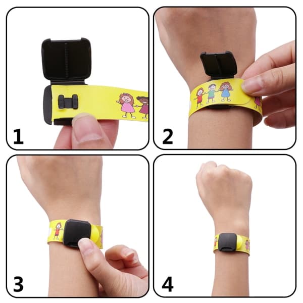 8 st Barn Anti-Förlorad Info Armband Återanvändbart Utomhus Säker ID Armband Barnsäkerhets ID Armband SQBB_max