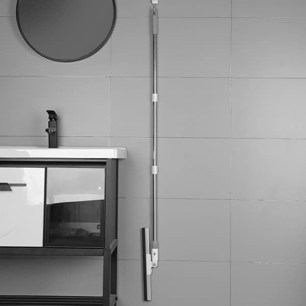QU*Floor Squeegee Shower Squeegee Long Handle, Window Squeegee with Handle, Water Wiper Shower Wiper