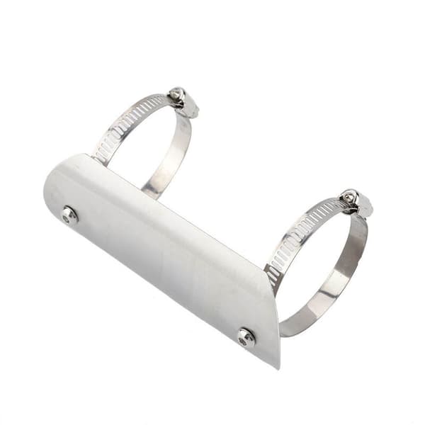 Motorcycle Exhaust Middle Pipe Heat Shield Link Pipe Protective Cover Heel Guard (1)