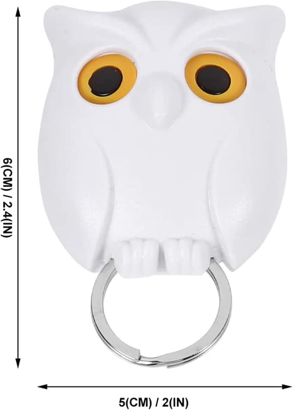 3 stykker ugle nøglekroge, ugle nøglekrog, magnetisk vægnøgleholder