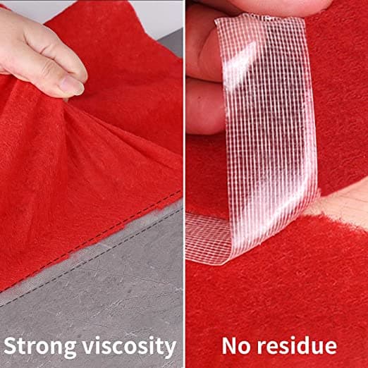 Vahva kaksipuolinen teippi sideharsolla, läpinäkyvä Transparent
