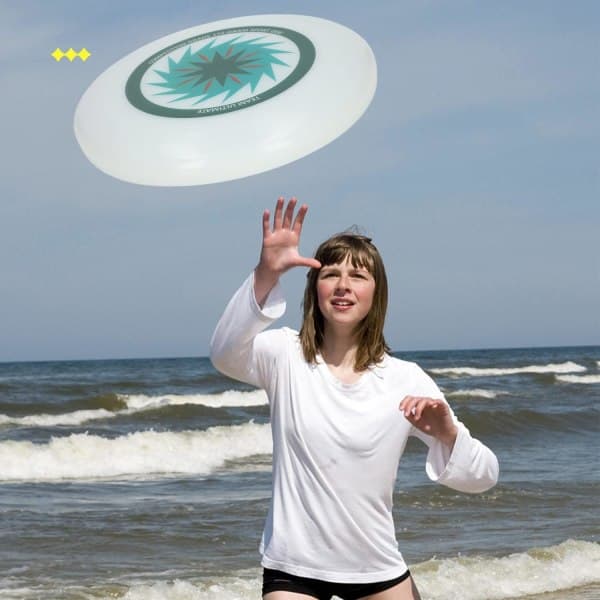 Flygende disk, Sport Flygende disk Bærbar Myk Ergonomisk for Strand (Grønn)