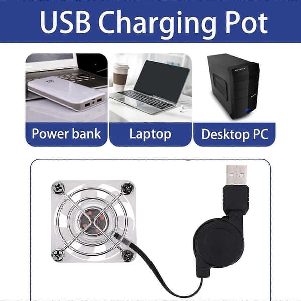 Magnetisk Telefonkøler Mini USB Køleblæser til Mobiltelefontilbehør (FMY) A A
