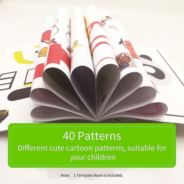 3D-pennmal for 3D-utskrift Penn Tegnemaler 40 Tegnemønstre Med En Gratis Transparent Mal For Barn Diy