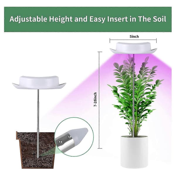 Plantelys for innendørs planter, 3 moduser 360 LED plantelys med timer, 10 dimbare nivåer, Au