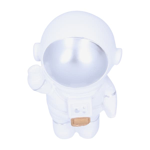 Astronaut Figurine Statue Spaceman Action Small Sculpture Birthday Gift Home Decor Silver