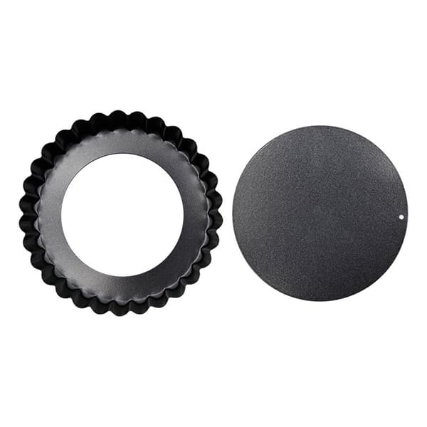 6 stk Mini Kakeformer med Avtakbar Bunn 3 Tommer Egg Terte Muffinsform Svart Rund for Dessertbaking