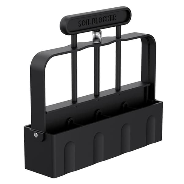 Manual Soil Blocker Mini 4 Handheld Soil Block Maker Tool for Transplanting