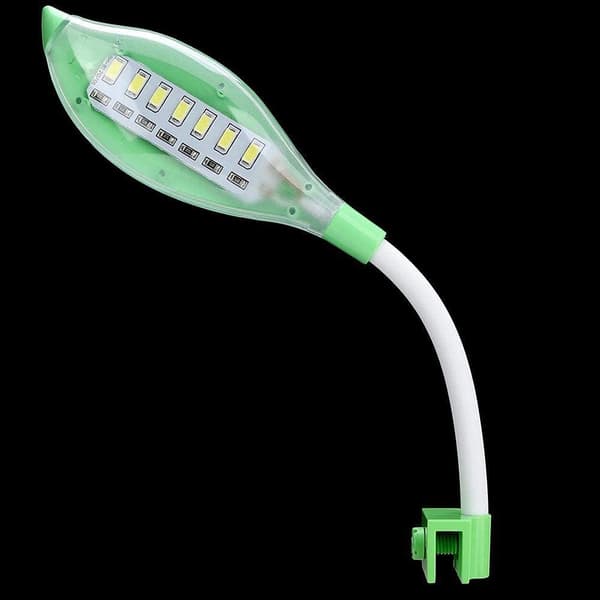 Akvarium Mini USB-lampe Skildpadde Akvarium LED Clip On Le
