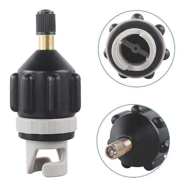 SUP Adapter Konventionel Luftpumpe SUP Adapter til Kompressor Luftpumpe Konverter til Kano Kajak Paddle Board Oppustelig Båd Standardventil Adapter Bl