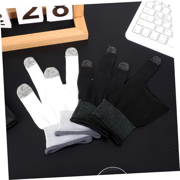 2 par fingerhandsker gaminghandsker af nylon og Graphen åndbare behagelige til touchscreen-brug til mobilspil -