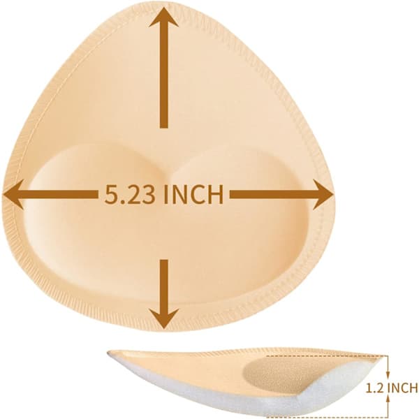 Bra Inserts 4 Pairs. Removable Sports Bra Pads E-Cup Ecup Ecup