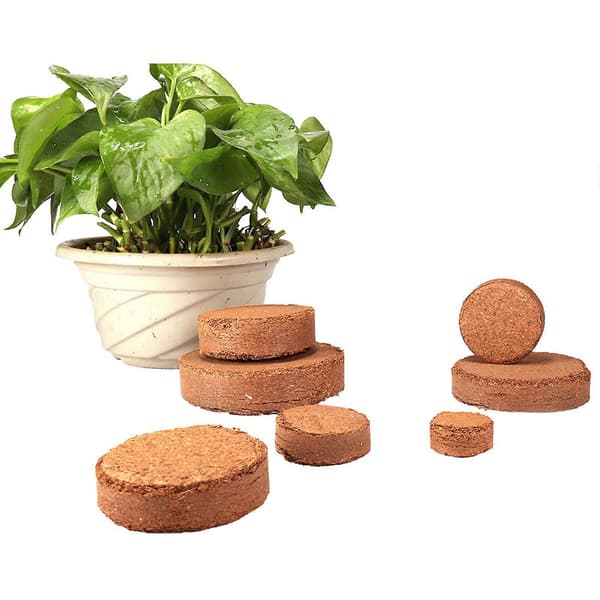 2023 New Seed Starter 10pcs Coco Coir Soil Disc Expanding Coco Coir Soil - Compressed Organic Potting Soil Easy to Store Coco Coir Pellets
