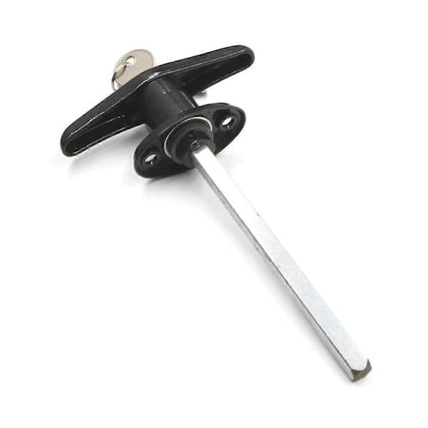 Locking T-Handle for Truck Bed Cover, RV, Awning & Trailer Security Lock, Black