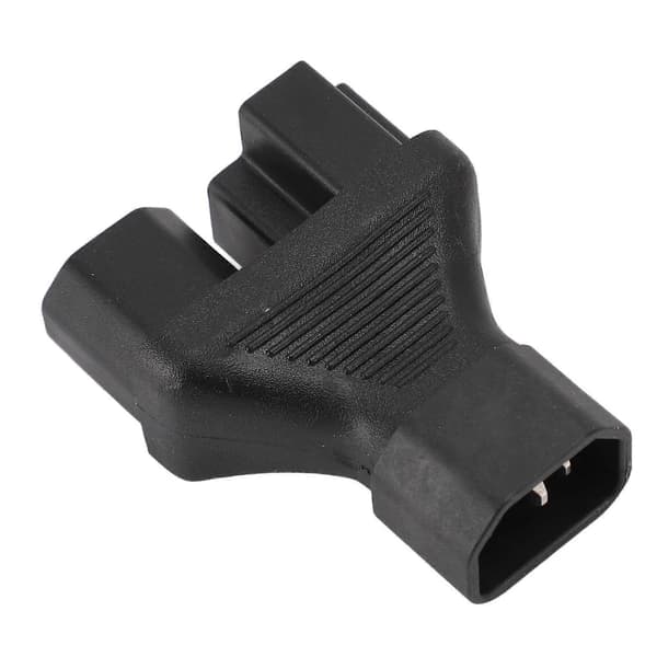 IEC320 C14 til C13 og 515R Strømadapter Hann til Hunn Strømuttak Splitteradapter for Skrivebordslampe Skriver