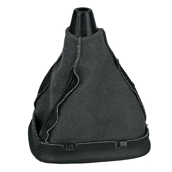 6-trins gearknop PU & manchet Sort til C-klasse W203 2000-2006