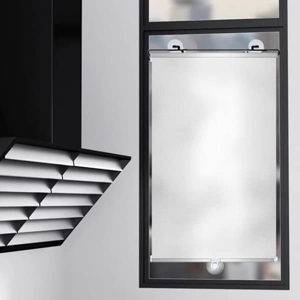 2-pack Blackout Roller Blinds with Suction Cups - Telescopic Portable Sunshade Roller Blind, Silver 40×60CM 40×60CM