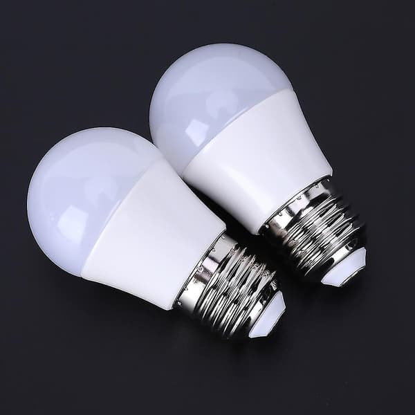 2 stk E27 5W 5000K LED-pære med høj lysstyrke til soveværelse stue [DB]