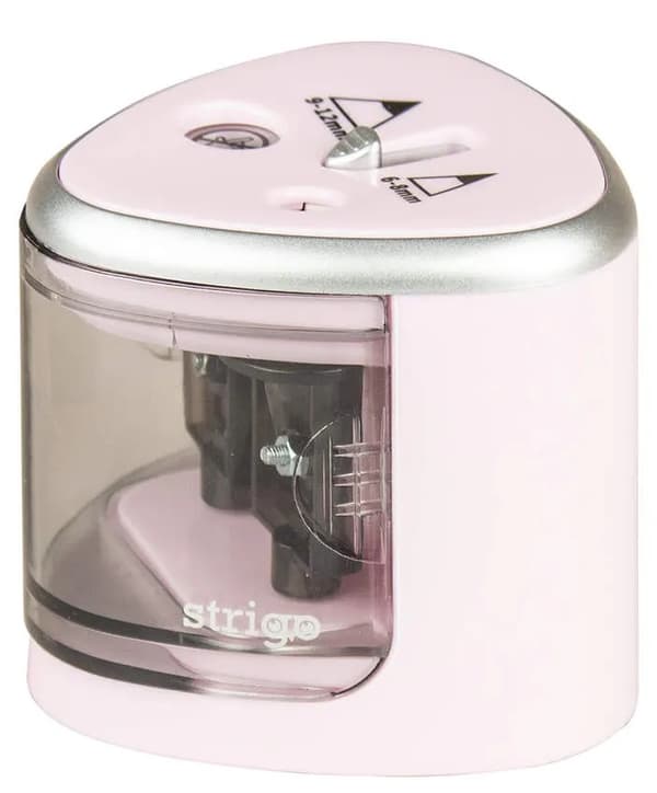 Strigo Elektrisk Pennvässare Rosa Dubbel 6-8/9-12 mm SSC3475