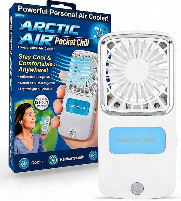 2025 New Portable Handheld Mini Fan, Rechargeable Pocket Fan for Cooling, USB Charging