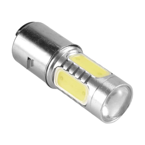 12 V Ba20d H6 4 Cob Led -lamppu Valkoinen Valo ATV-pyörän Mopon Ajovalolle