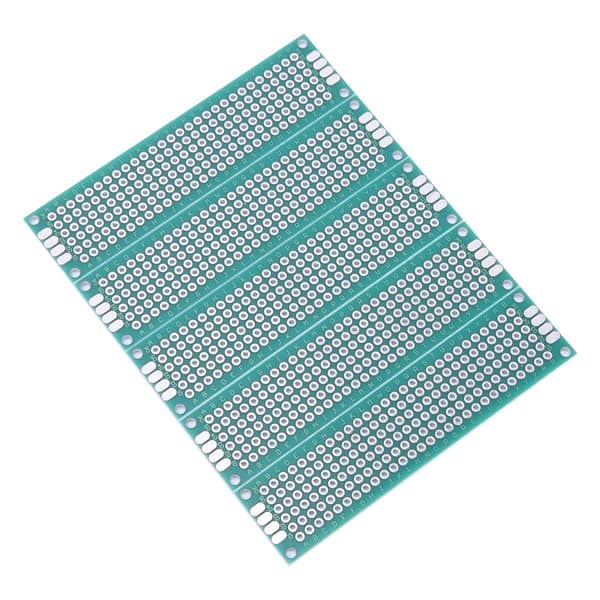 10 kpl 2x8cm kaksipuolinen prototyyppi-piirilevy tinattu yleislevy