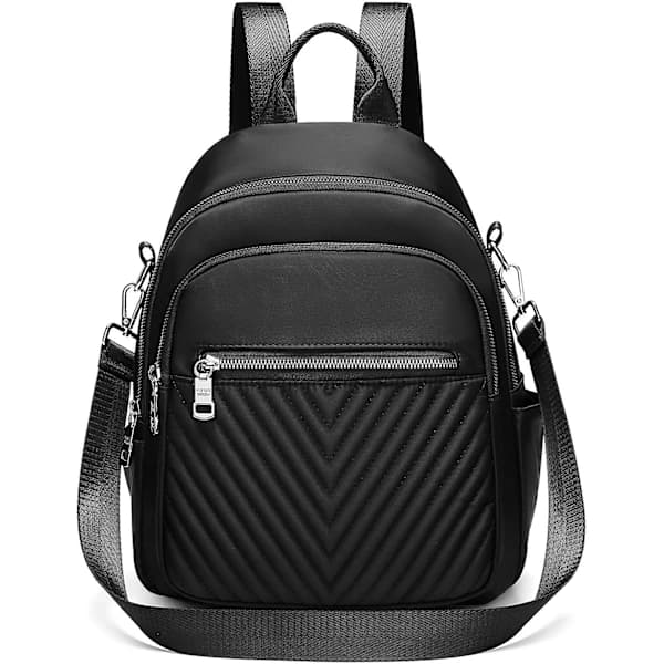 Dame Ryggsekk, Elegant Skulderveske 2 i 1 Nylon Vanntett