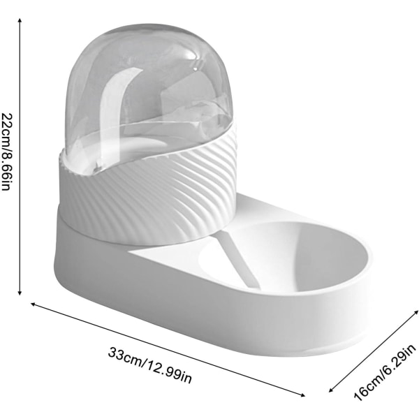 1 stk Automatisk Dyrefoderautomat, 2L Hund eller Vanddispenser - Rejse